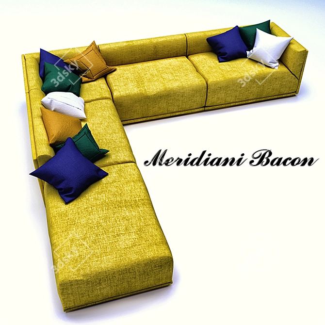 Versatile Modular Bacon Sofa 3D model image 1