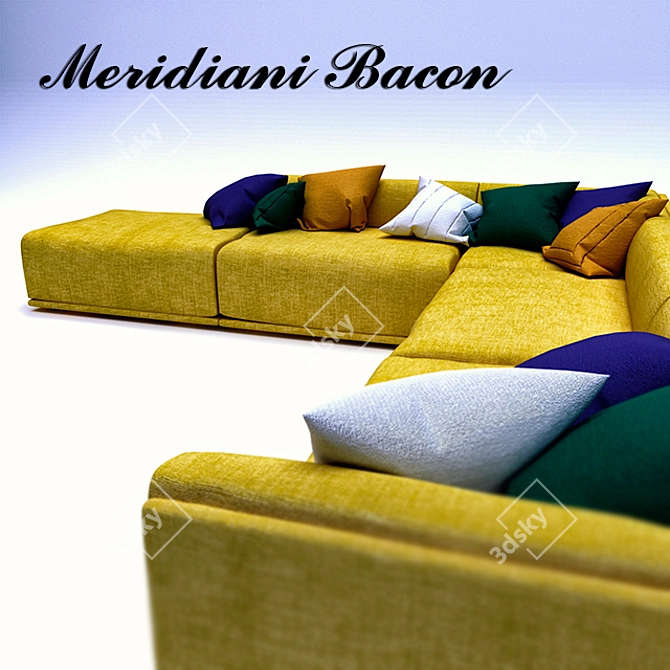 Versatile Modular Bacon Sofa 3D model image 2