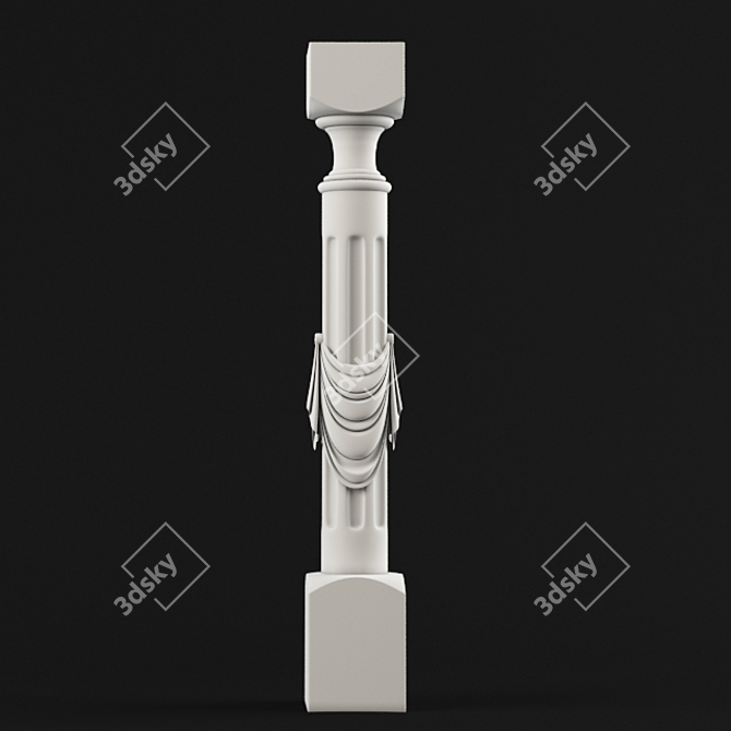 Elegant Column Stand: Enhance Your Decor 3D model image 1