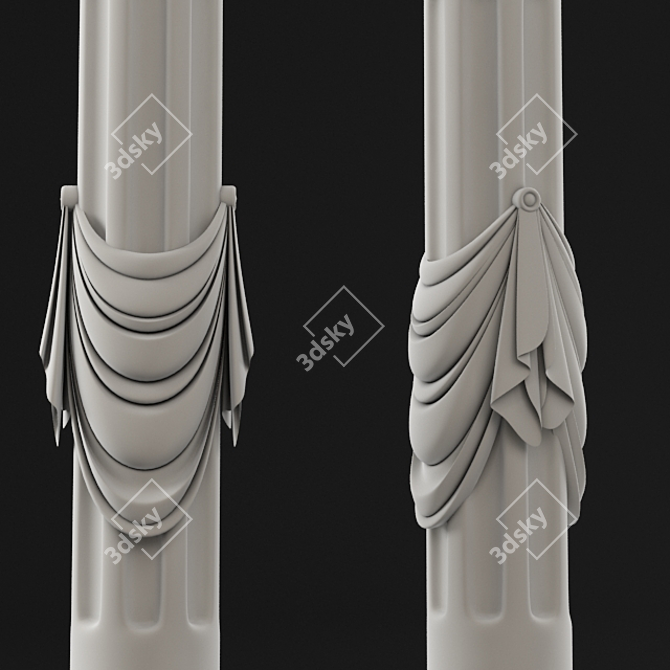 Elegant Column Stand: Enhance Your Decor 3D model image 2