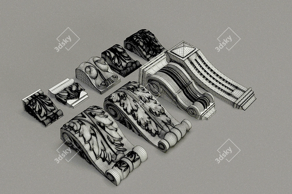 Sleek Sabur Brackets 2015 3D model image 2