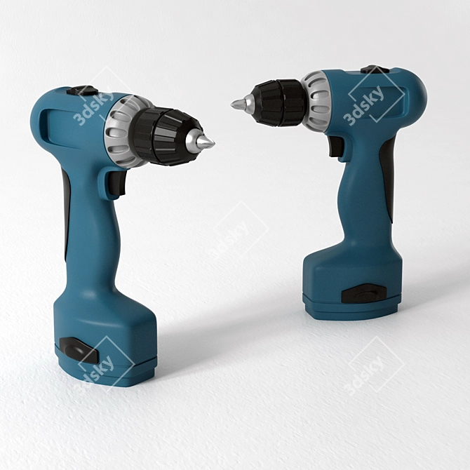 Powerful Electric Screwdriver: Model "Шуруповерта 3D model image 1