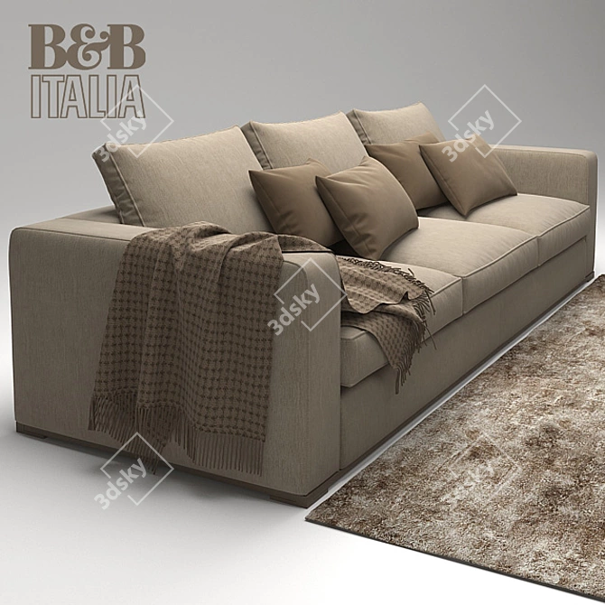 Maxalto B&B Italia Omnia Sofa 3D model image 1