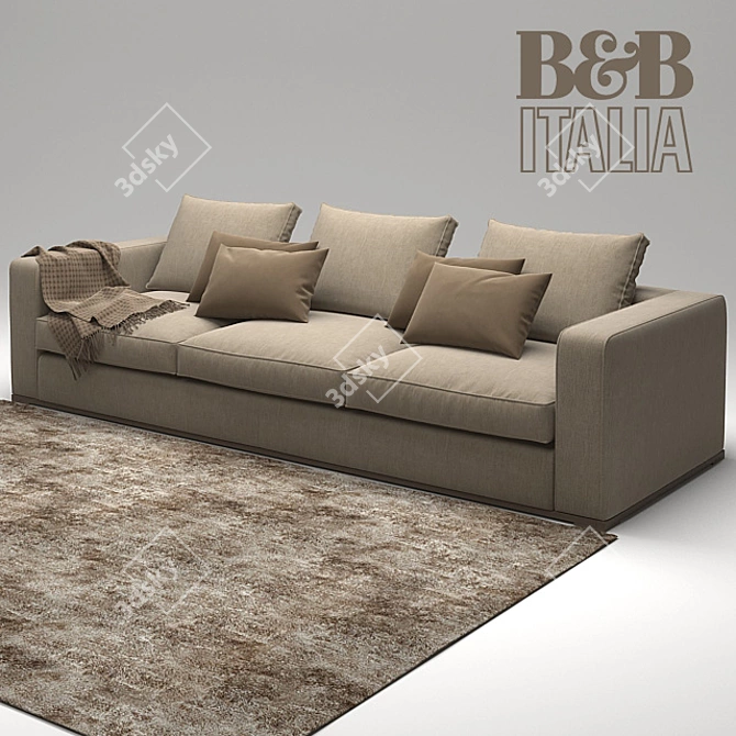 Maxalto B&B Italia Omnia Sofa 3D model image 2