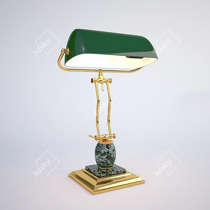 Antique Protege Table Lamp 3D model image 1