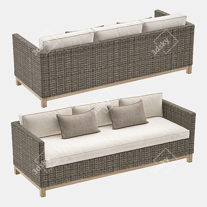 RH MALIBU Collection: Stylish & Comfortable Furniture 3D model image 8