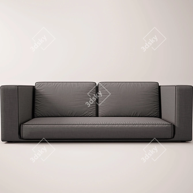 Modern Style Textile Sofa 3D model image 1