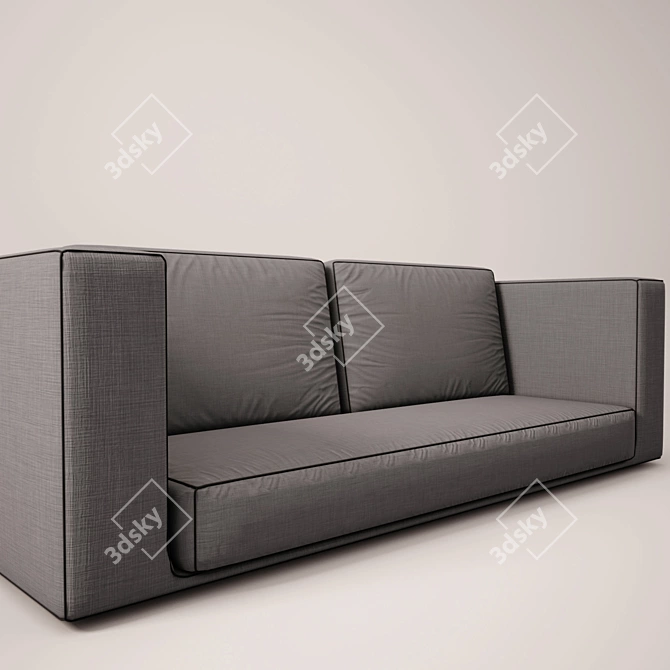 Modern Style Textile Sofa 3D model image 2