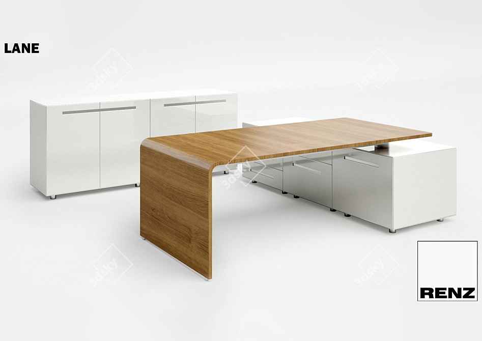 Stylish Office Furniture: Wilhelm Renz LANE Collection 3D model image 2