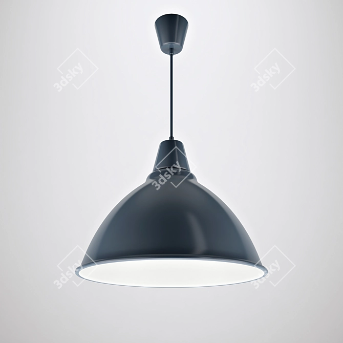 Sleek Pendant Light Fixture 3D model image 1