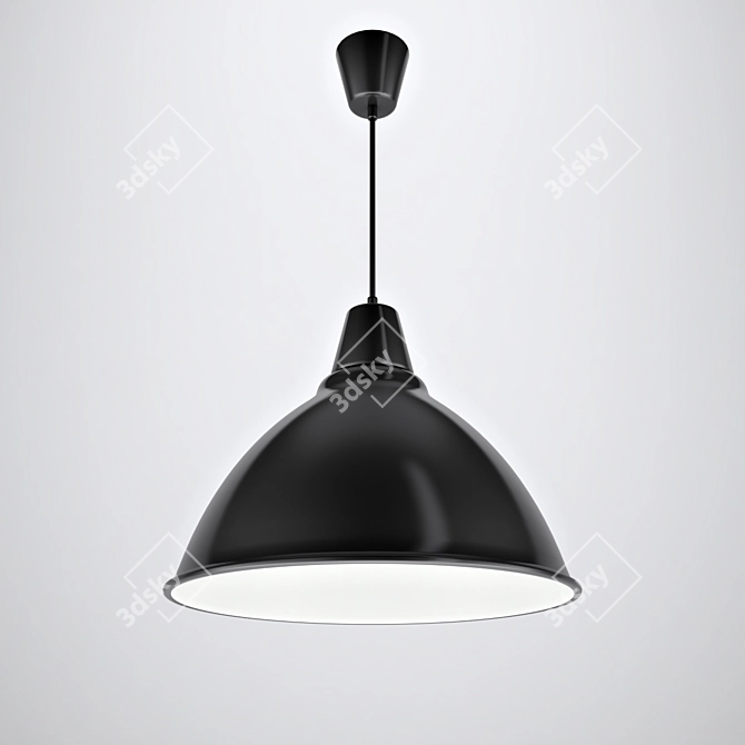 Sleek Pendant Light Fixture 3D model image 2