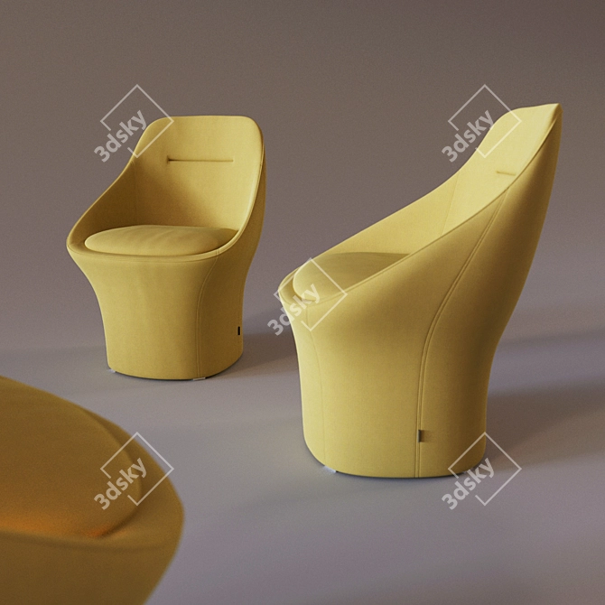 Ezy Offecct Chair: Effortless Comfort 3D model image 1