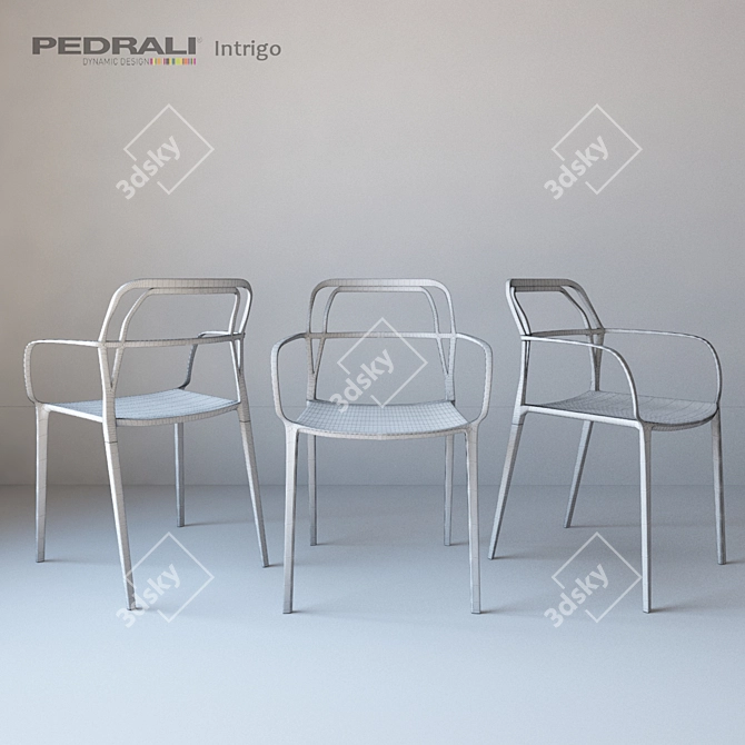 Twisted Elegance: Intrigo Seating 3D model image 2