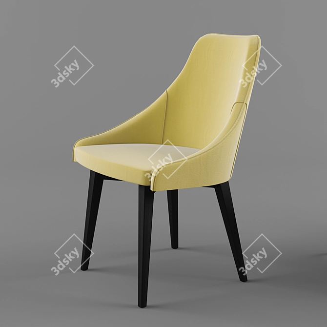 Kontea Metalmobil Chair - Sleek Design 3D model image 1