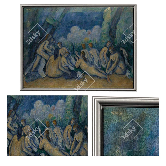 Bathers | Large-scale Art Print 3D model image 1