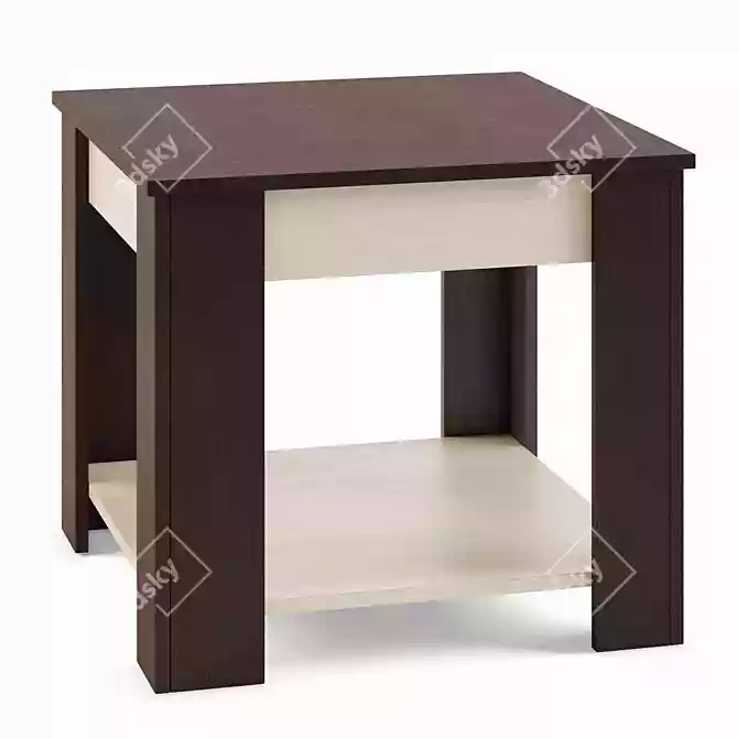 Sleek "Nord" Coffee Table 3D model image 1