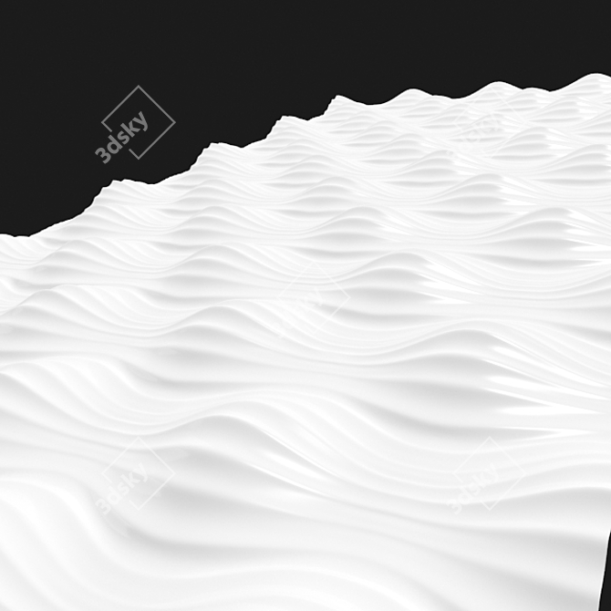 Seamless 3D Panel: 600x1200mm 3D model image 3