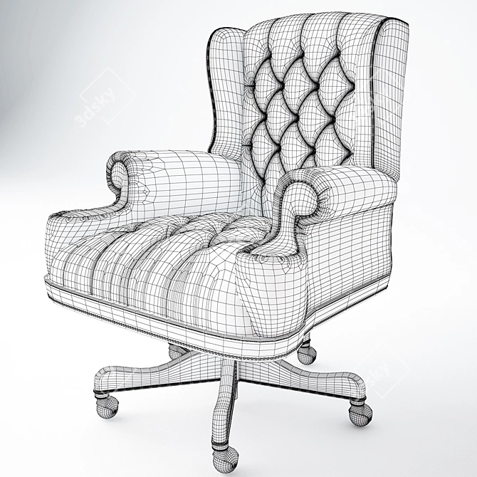 Thomasville Executive Office Chair 3D model image 2