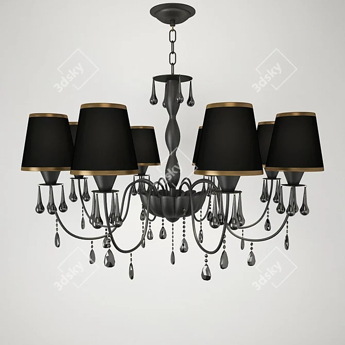 Wunderlicht Chandelier NOCTURNE 3D model image 1