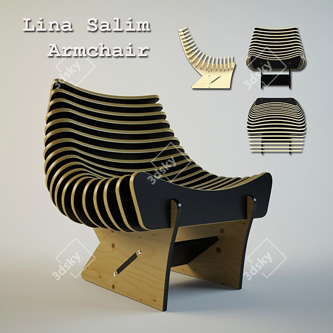 Lina Salem: Armchair Designer Plus 3D model image 1