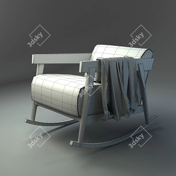 Brick 307 | Armchair: Modern Elegance for Comfort 3D model image 2