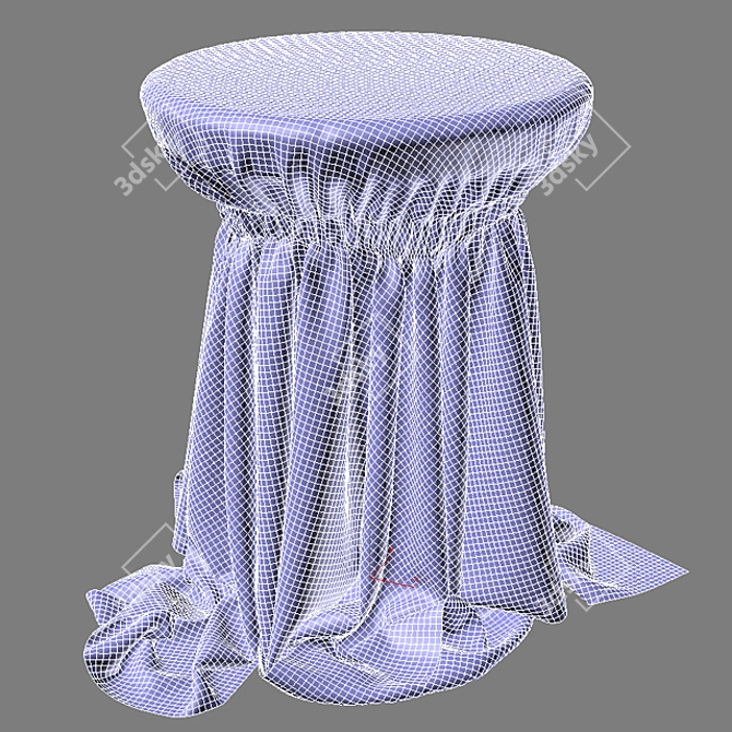 Mini Tablecloth: Stylish and Practical 3D model image 2