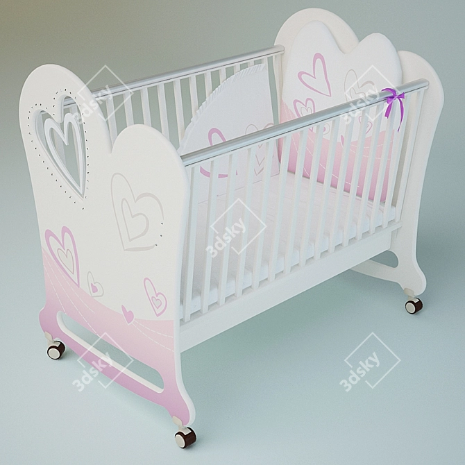 Palibo Love: Premium Cot for Your Little One 3D model image 1