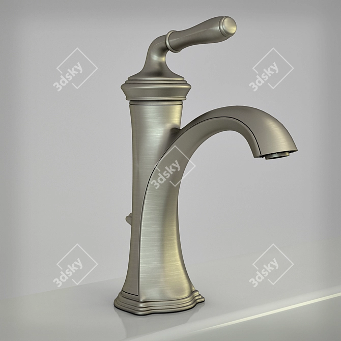 Kohler K_193 Faucet: Sleek Design, Multiple Finishes 3D model image 2