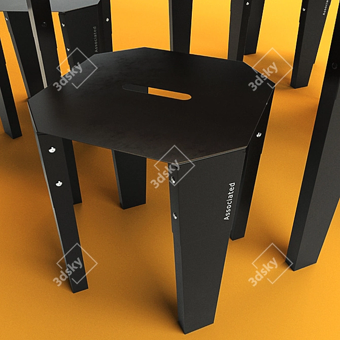 Elevate Chair & Table Combo 3D model image 2