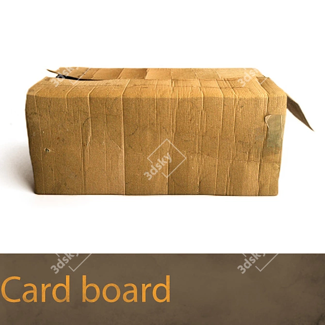 Merge-Ready Cardboard: Photo-realistic V-Ray Shaders 3D model image 1