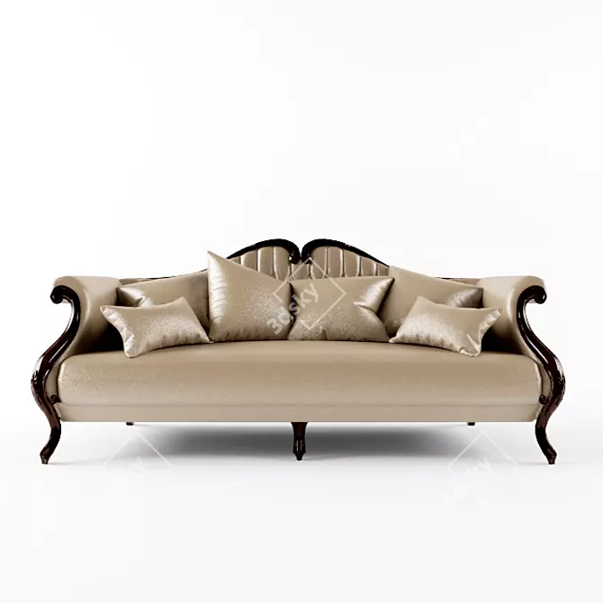Elegant Grand Cru Sofa 3D model image 1