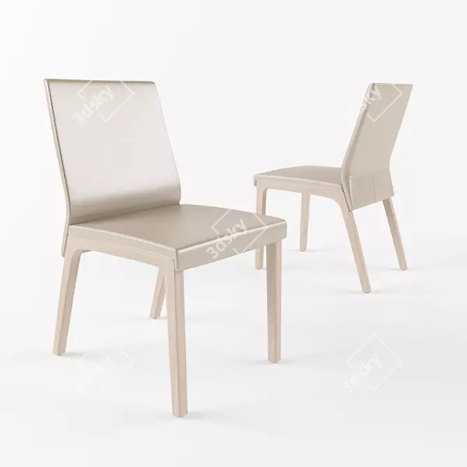 Elegant Benz 675 Chair 3D model image 1