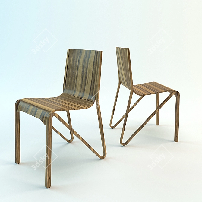 Zesty Chair: Unleash Your Style 3D model image 1