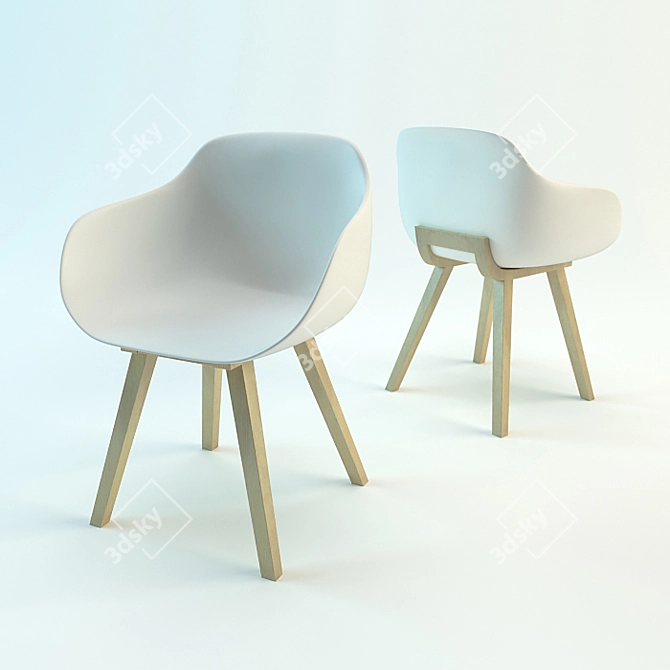 Eco-Friendly Kuskoa Bi Chair 3D model image 1