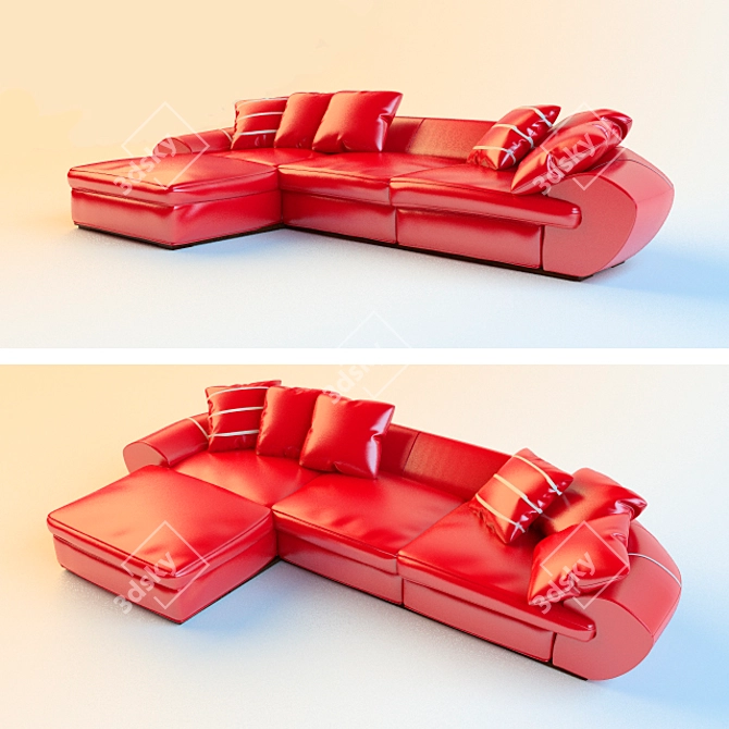 Custom-made Sofa: 3800mm Width, 2200mm Length 3D model image 1