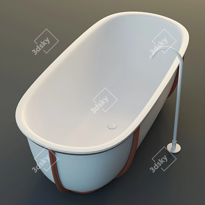 Agape Cuna - Stylish Designer Bathtub 3D model image 2