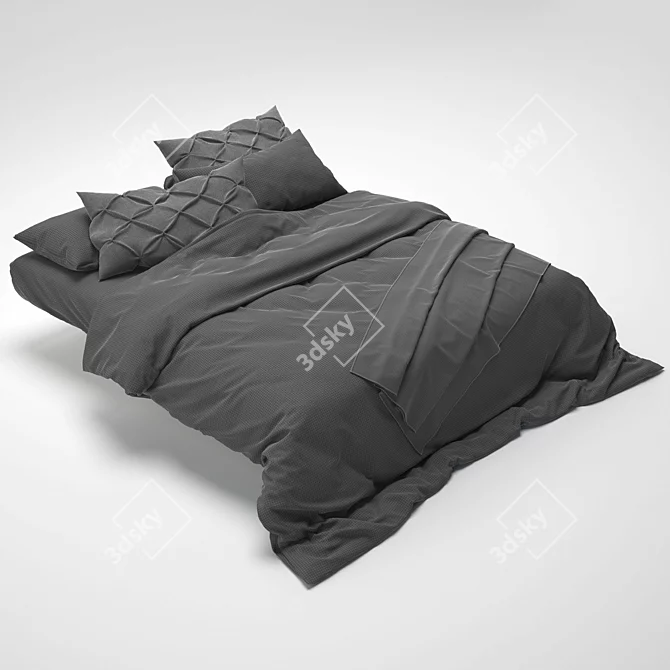 Luxury Bed Linens - Updated Version 3D model image 3