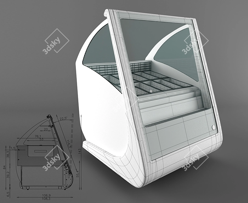 Revolutionary Modular Display System 3D model image 2