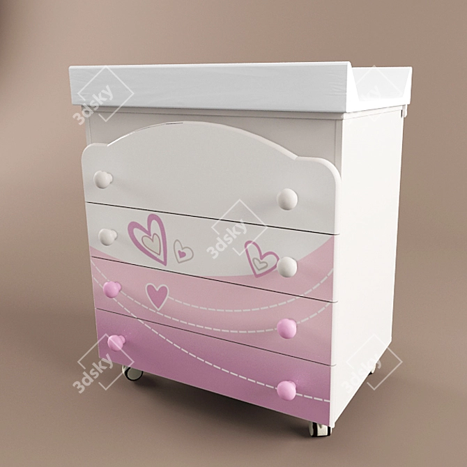 Pali Olbo My Love Children's Furniture 3D model image 3