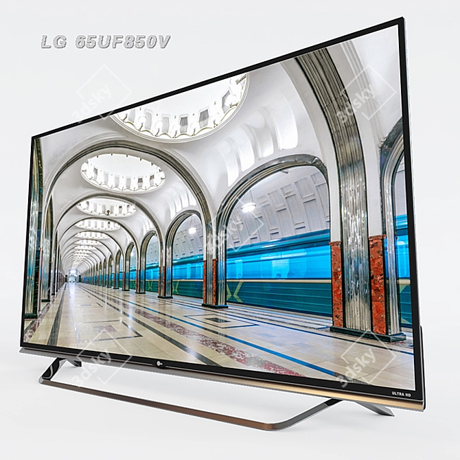 LG 65UF850V 65" Ultra HD LED TV 3D model image 1