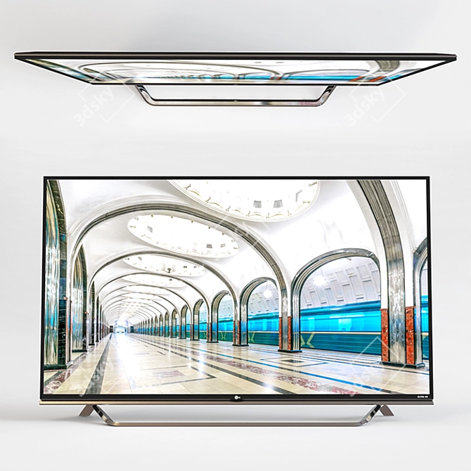 LG 65UF850V 65" Ultra HD LED TV 3D model image 2