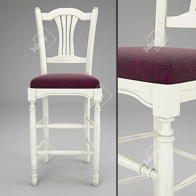 Elegant Mobexpert Bar Chair 3D model image 1