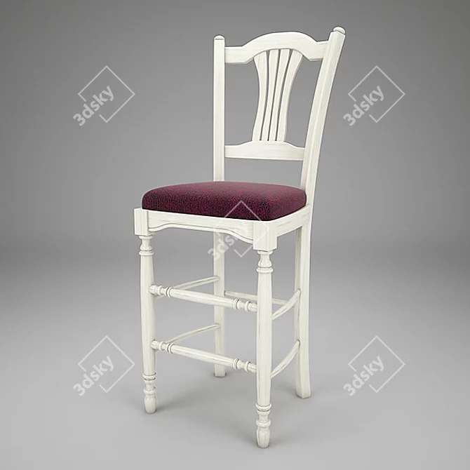 Elegant Mobexpert Bar Chair 3D model image 2