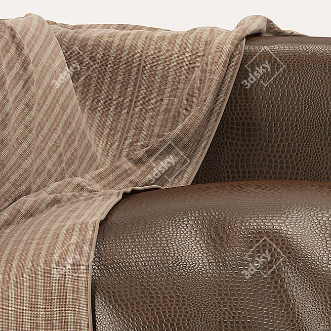 Modern Convertible Sofa, Stylish & Comfortable 3D model image 2