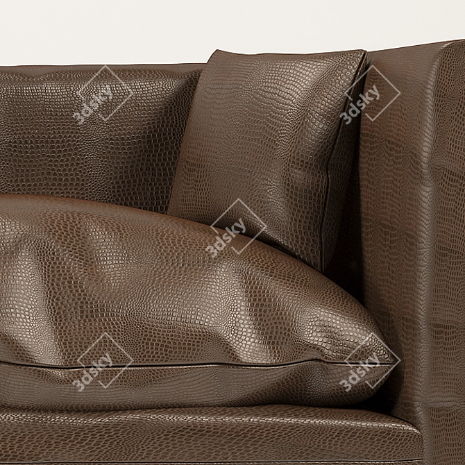 Modern Convertible Sofa, Stylish & Comfortable 3D model image 3