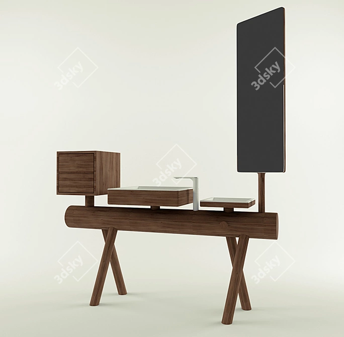 Dressage Collection Vanity Unit 3D model image 1