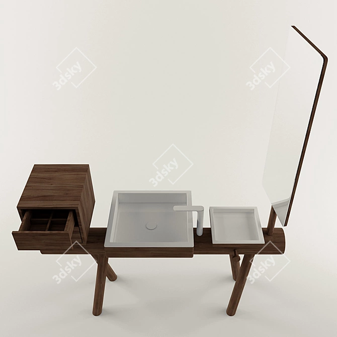 Dressage Collection Vanity Unit 3D model image 3