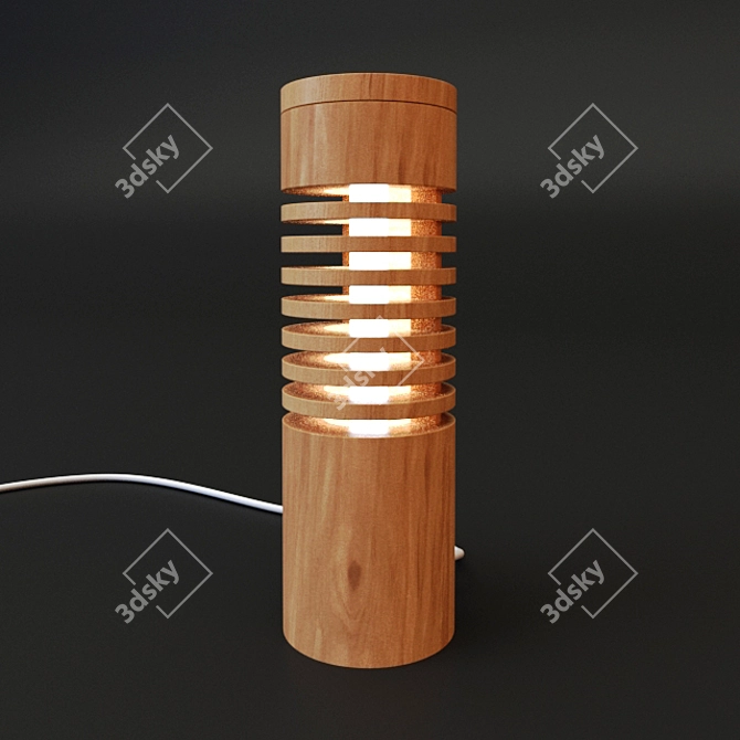 Handcrafted Decorative Lamp 3D model image 1