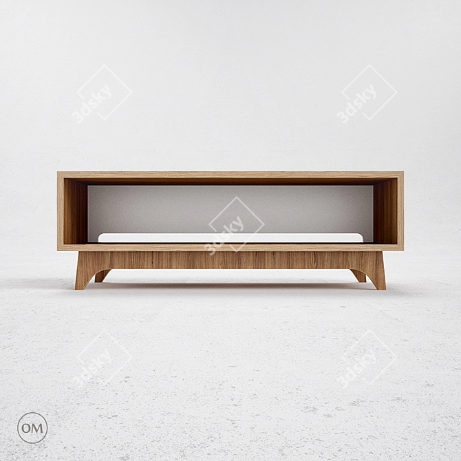 S5 TV Shelf - Stylish and Functional 3D model image 1