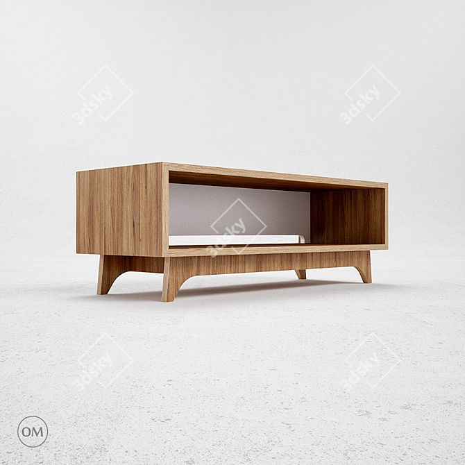 S5 TV Shelf - Stylish and Functional 3D model image 2